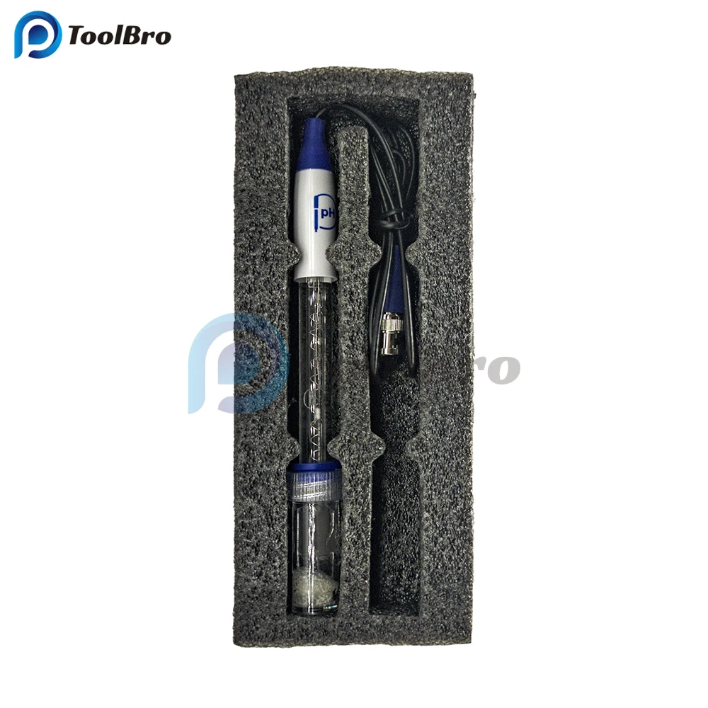 Imagem -02 - Sonda de Sensor de Eletrodo de Vidro ph Conector Bnc 212 ph ag Agc1 para Ácido Forte Soluções Médias Orgânicas Alcalinas E7503
