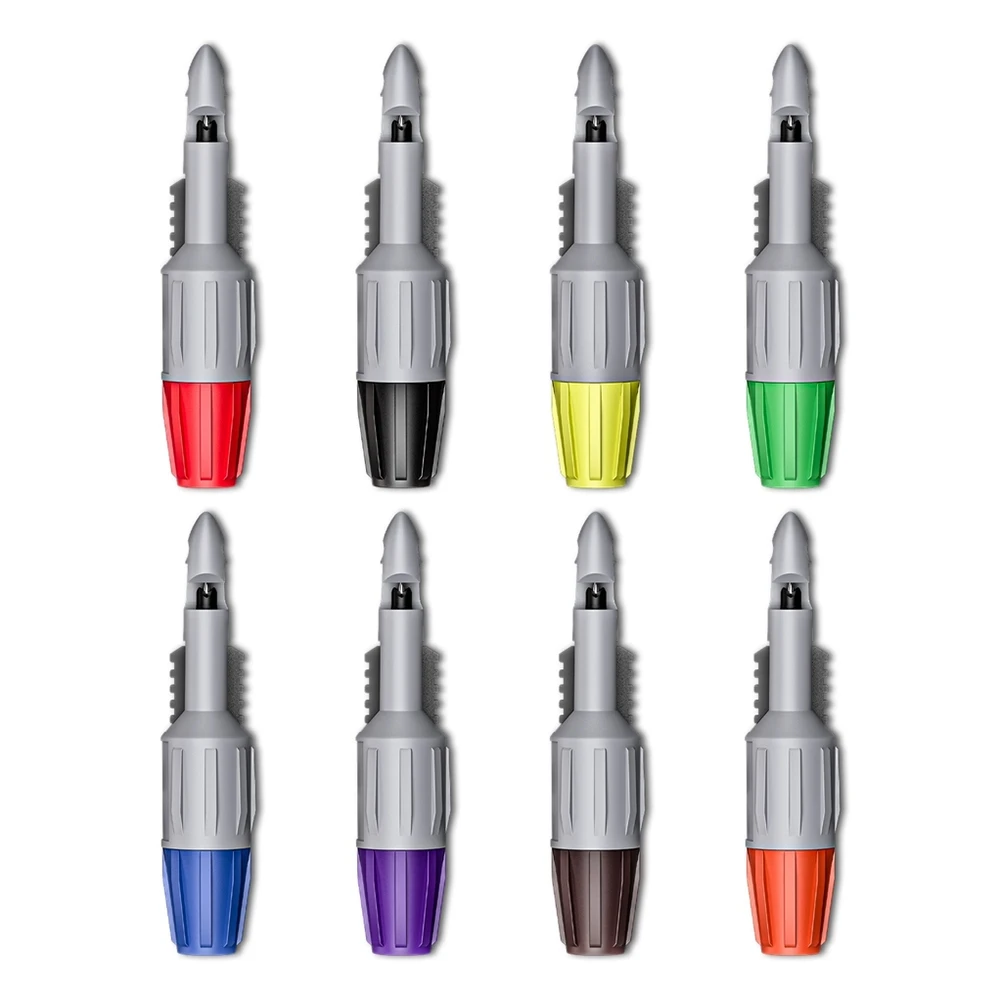 RMWIN-8PC Kawat Piercing Probe Isolasi Piercing Clip Kawat Piercing Alat Untuk Multimeter Tegangan Voltmeter Pengujian 4Mm