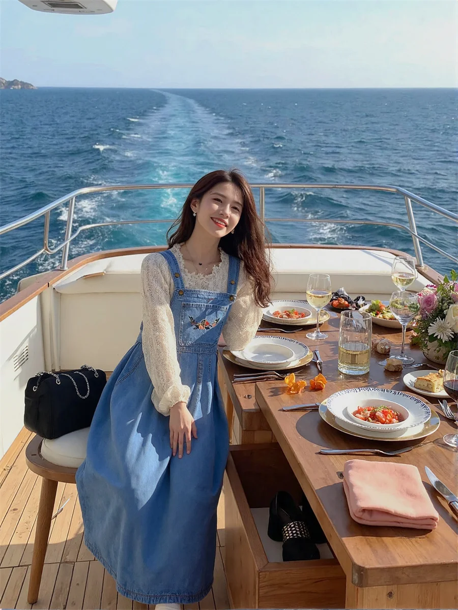 Abito da donna Blu Vestibilità ampia Casual Office Lady Gradiente Ombre Color-Block Colorblock Multi-Color Color Contrast Blocking