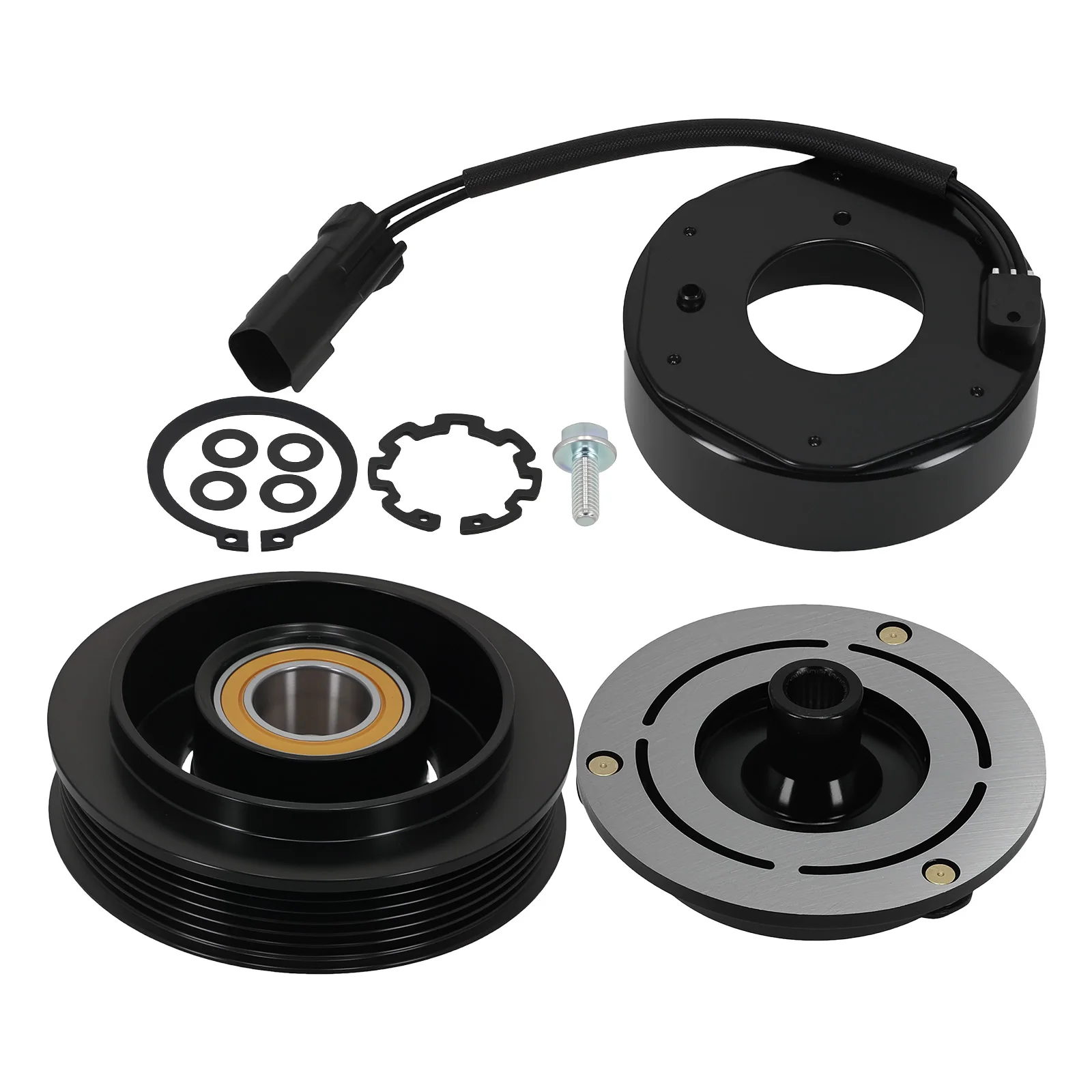 

AC Compressor Clutch Kit For Dodge Grand Caravan 2001-2007 5005441AA 6 Grooves