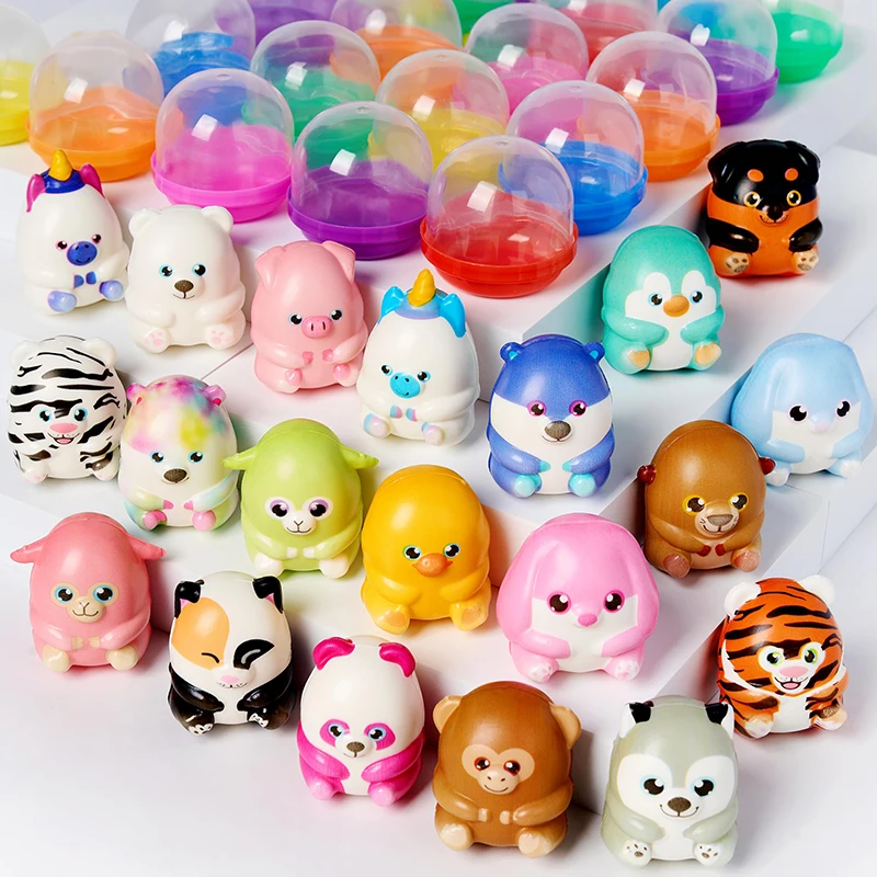 6Pcs/bag Kawaii Animals Mochi Squishy Toys Stress Relief Fidget Birthday Party Favors Classroom Prizes Gifts Goodie Fillers