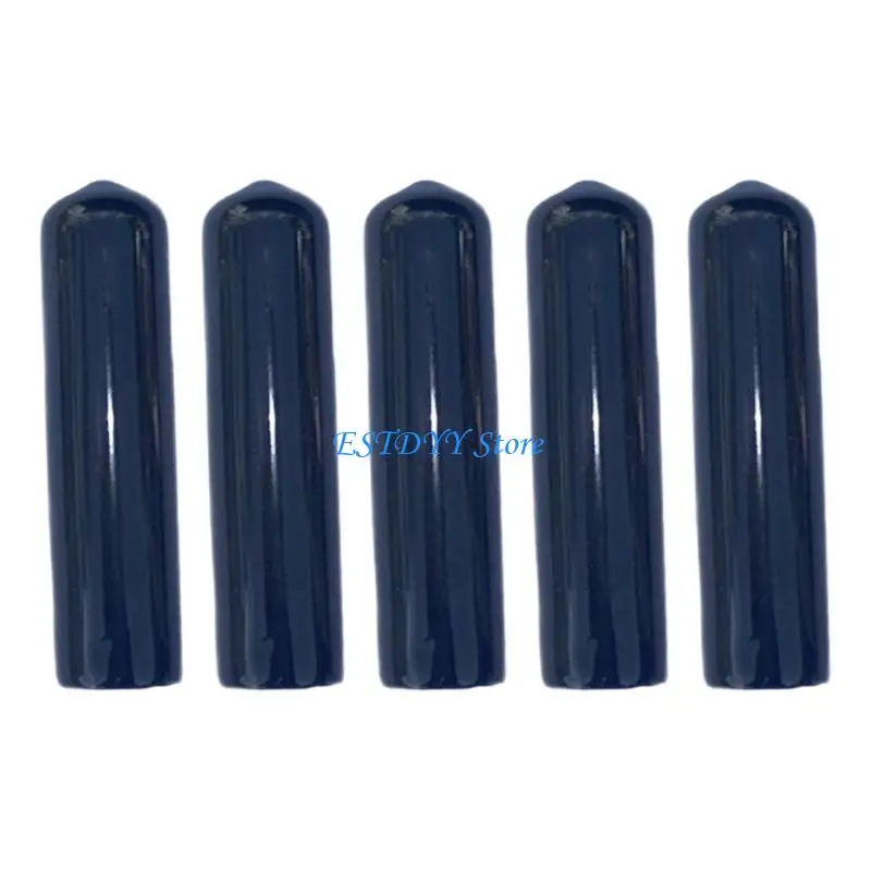 G6DE 5Pcs Pool Cue Tip Cover Light weight Protective Caps Soft Snooker Tip Cover