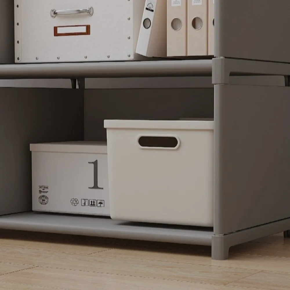 5/6 Tiers Book Shelf Durable Portable Sundries Storage Organizer Rack Large Capacity Multi-functional Metal Shoe Rack Storage