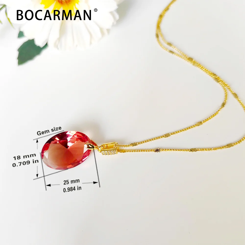 Zultanite Color Changing Pendant Necklace for Women Oval & Rectangular Cut Gemstone Light Sensitive Statement Jewelry Gift