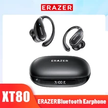 XT80 Bluetooth 5.3 Earphones True Wireless Headphones with Mic Button Control Noise Reduction Earhooks Waterproof Headset