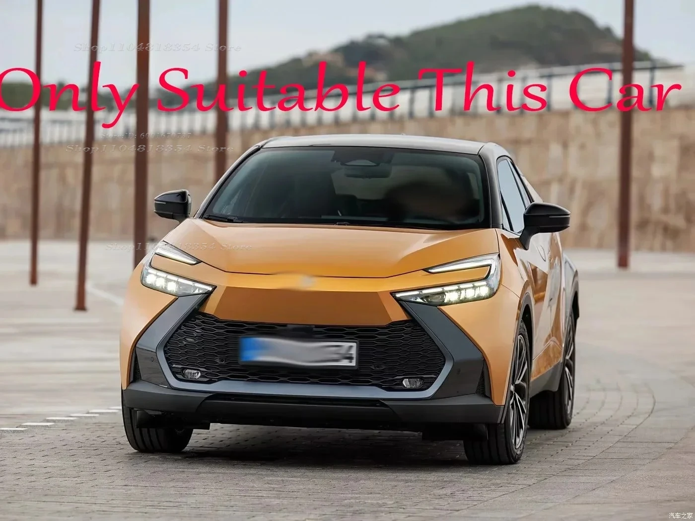Accesorios exteriores para Toyota CHR C-HR 2024 2025 ABS cromado negro cubierta de carrocería de puerta lateral embellec