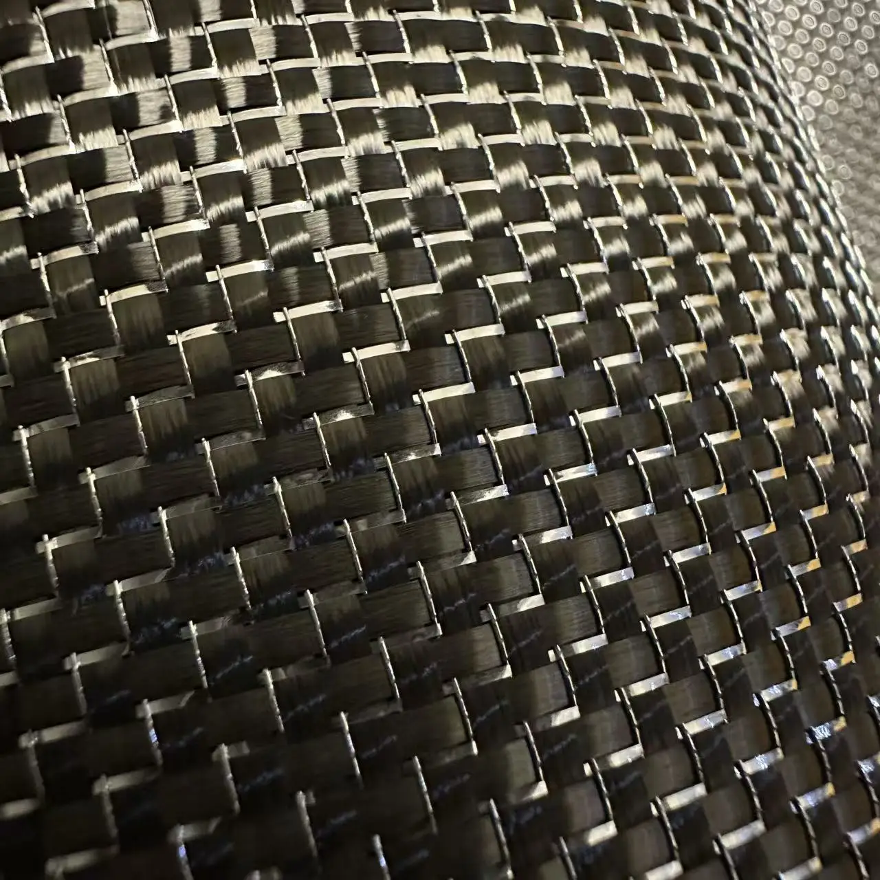 3K200g 40''/100cm Metall-Draht-Kohlefaser-Gewebe Gold Grün Blau Rot+Silber/Silber+Silber Gemischtes Gewebtes Farbiges Kohlefaser-Gewebe – Detail 4