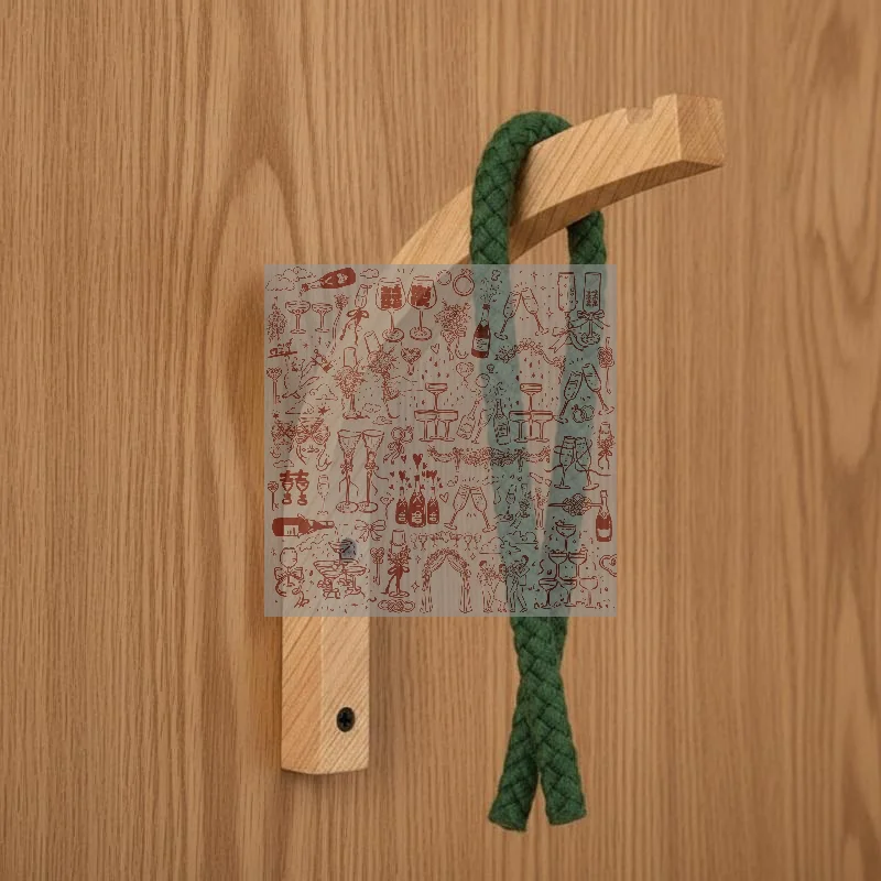 Natural Wood Wall Plant Hangers Hanging Flower Pot Hook Flower Bracket For Lanterns Wind Chimes Balcony Home Decor