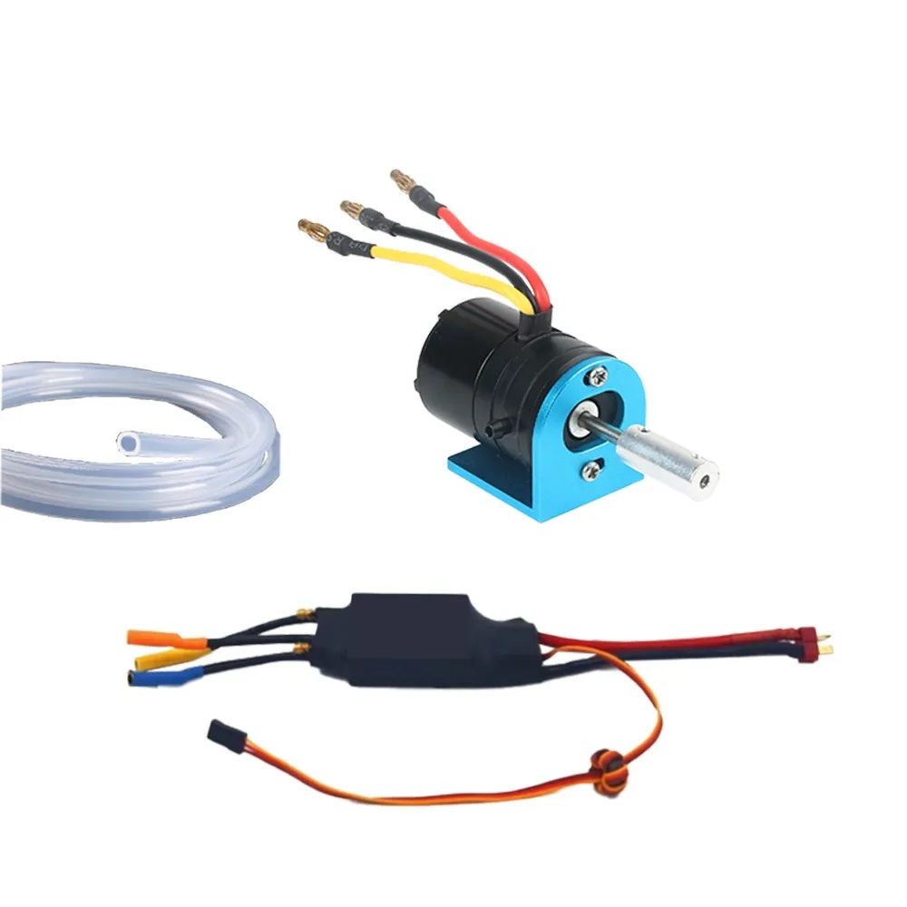 FATJAY Hobby Power System Combo 3536-1000KV/1700KV Water Cooling Brushless 2-4S Motor with 125A ESC for RC Boats - Image 2