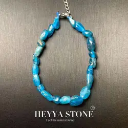 Heyya-女性のための天然の青い石のブレスレット,癒しの宝石,石,リラックス,クラシックなヨガスタイル