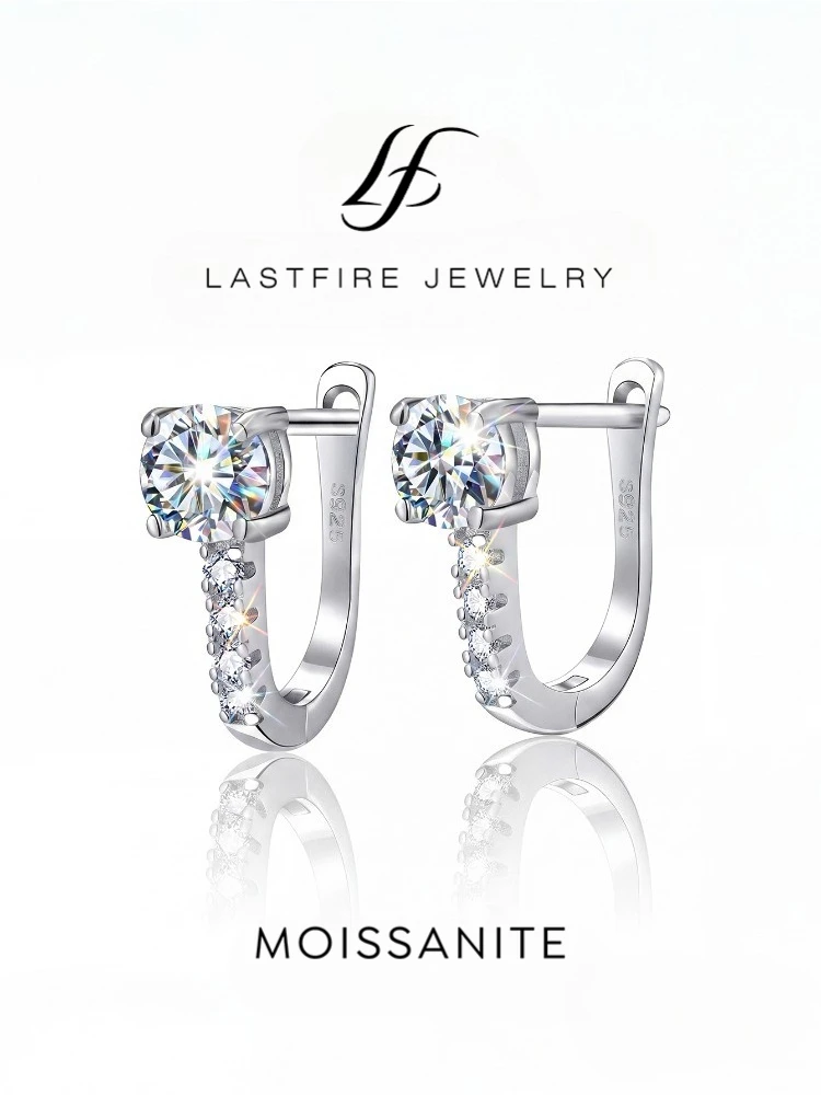 

KNB 0,5 карата настоящие сертифицированные серьги с муассанитом и бриллиантами на годовщину для женщин, подарок, стерлинговое серебро 925 пробы, оригинальные изысканные роскошные ювелирные изделия