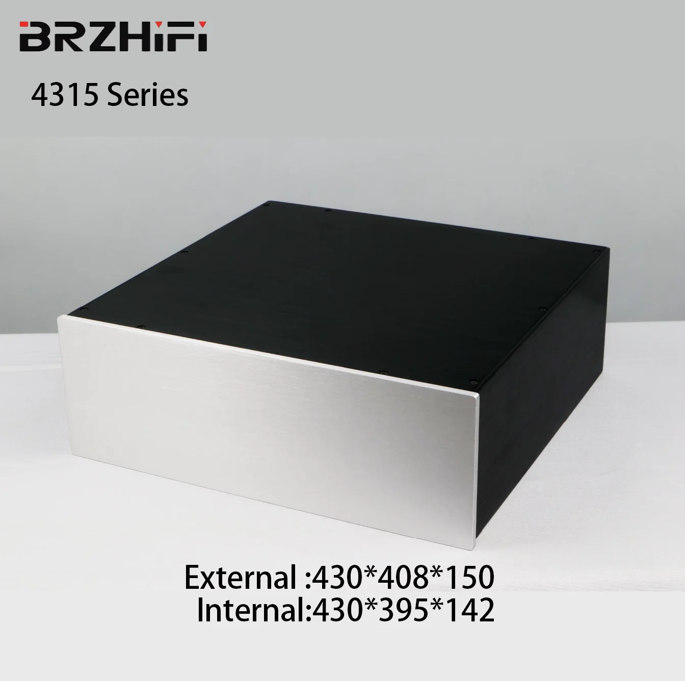 BRZHIFI Closed structure Preamplifiers Chassis Aluminium 4315 waterproof Tube box power amplifier shell CNC Extrusion Diy Kit