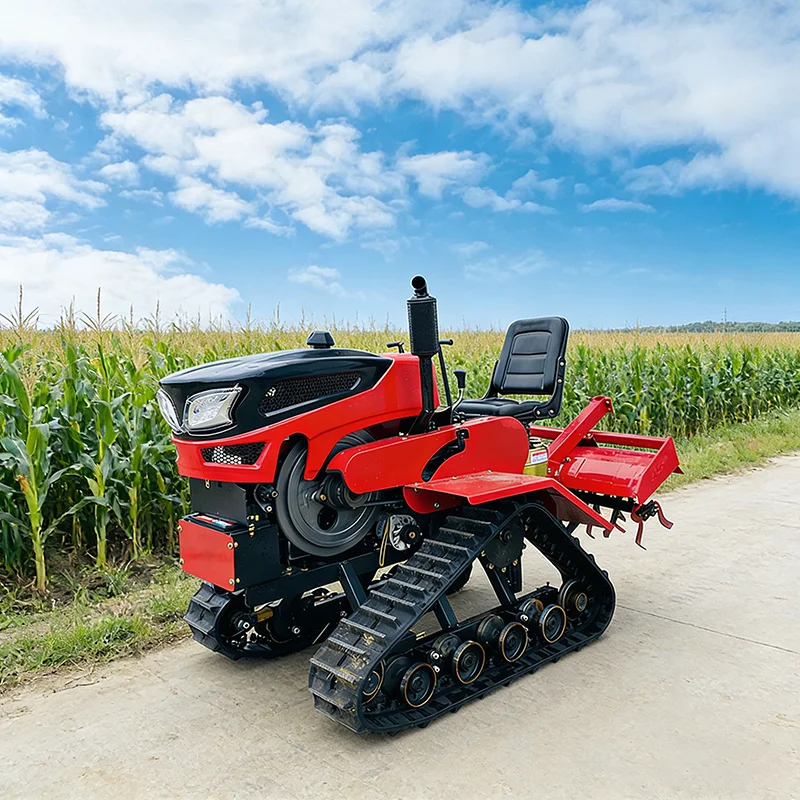 

Индивидуальная полноприводная почвообрабатывающая машина 35 л.с., гусеничный культиватор, малый сельскохозяйственный трактор