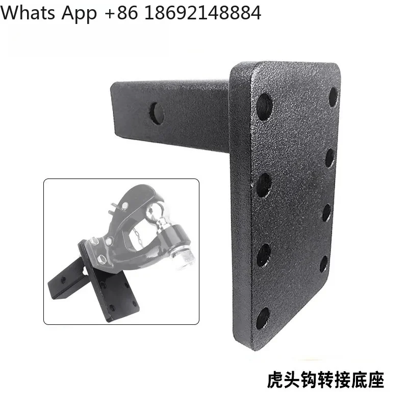 

Tiger Head Hook for Car Off-Road Vehicle Modified Square Port Sleeve Base Quick Link Trailer Arm Hook Ball Welding Socket RV