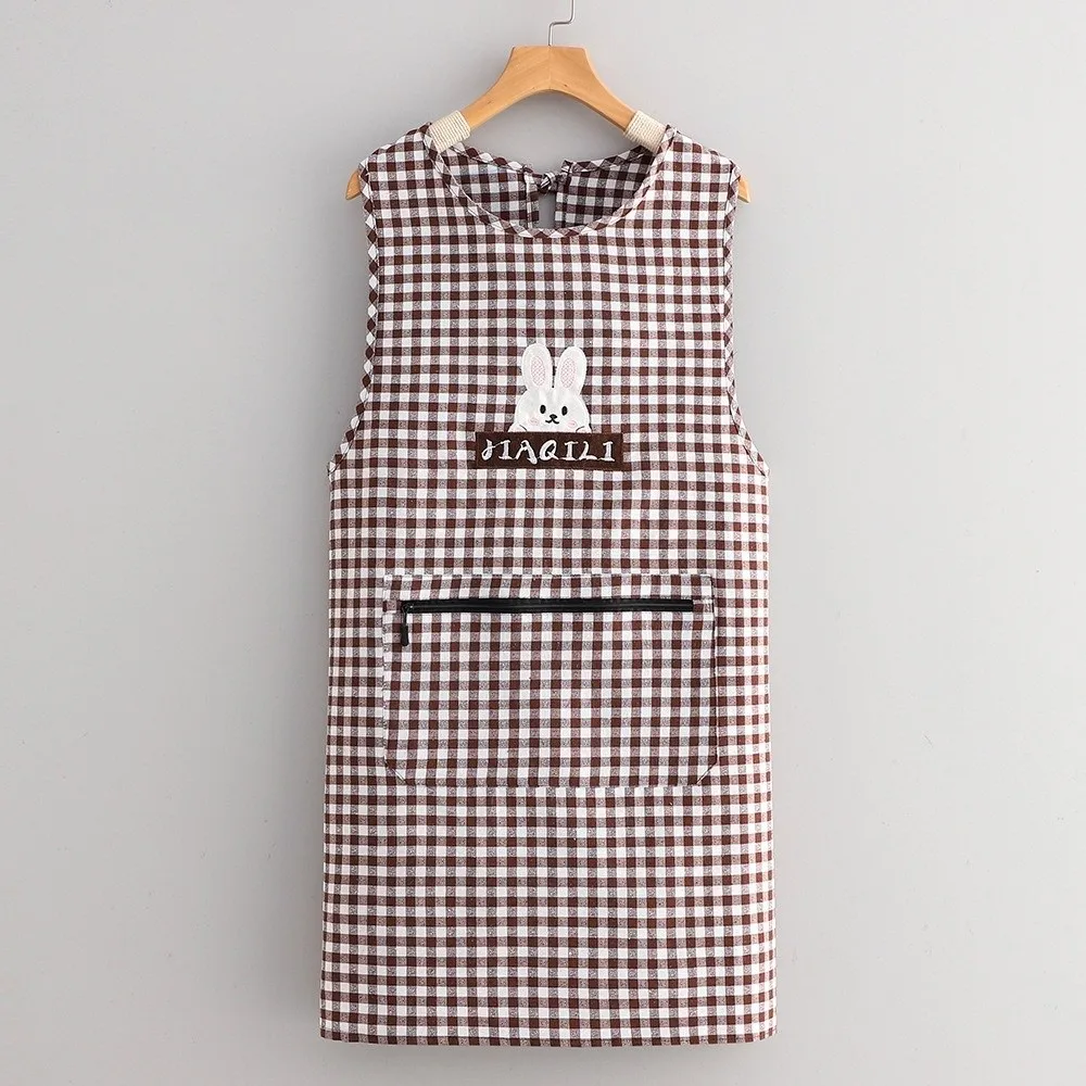 New Breathable Cooking Aprons Wipeable Hands Anti Dirty Sleeveless Apron Multipurpose Vest Style Working Clothes Home Use