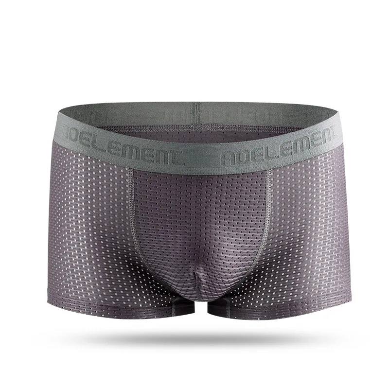 Herrenunterwäsche Herren-Boxershorts Sport Ice Mesh Augen atmungsaktive Sommer-Boxershorts Jugend-Shorts Kopf
