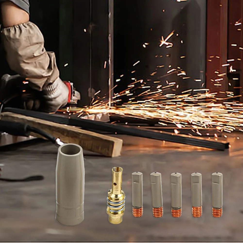 7PCS For 15AK Coating Protection Nozzle Non-Stick Welding Slag Airless 1.0mm Airless Protection Protective Sleeve