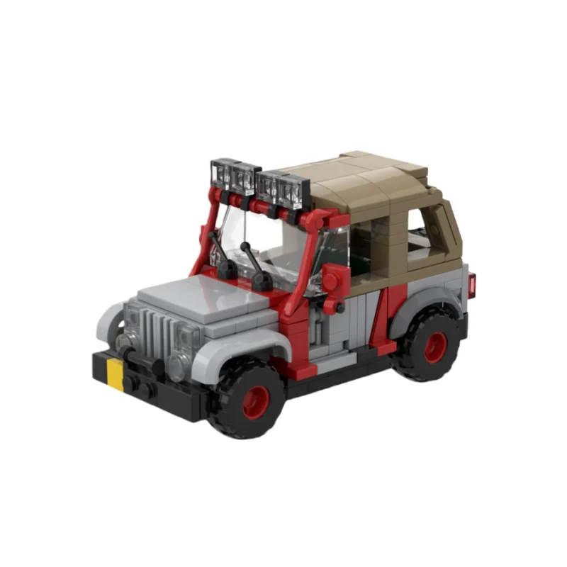 MOC Jeep style model - Small particle building toy blocks 225 pieces - Suitable for all enthusiasts to assemble as tabletop orna
