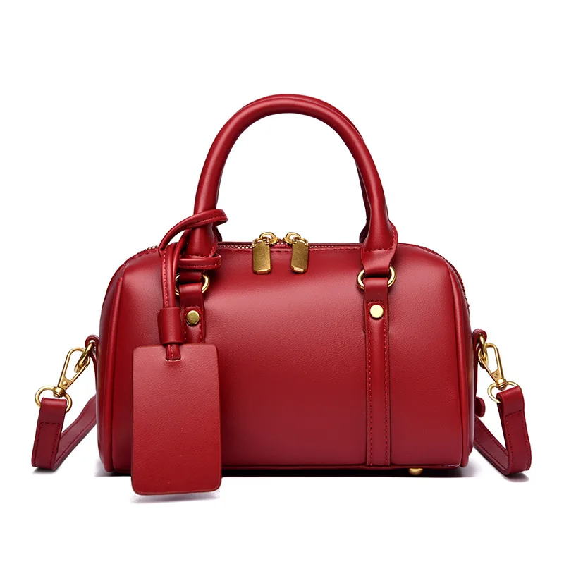 Women PU Leather Shoulder Messenger bags Armpit Retro Lady Boston Bags Purses And Handbag small Female totes bolsa Daily Commute