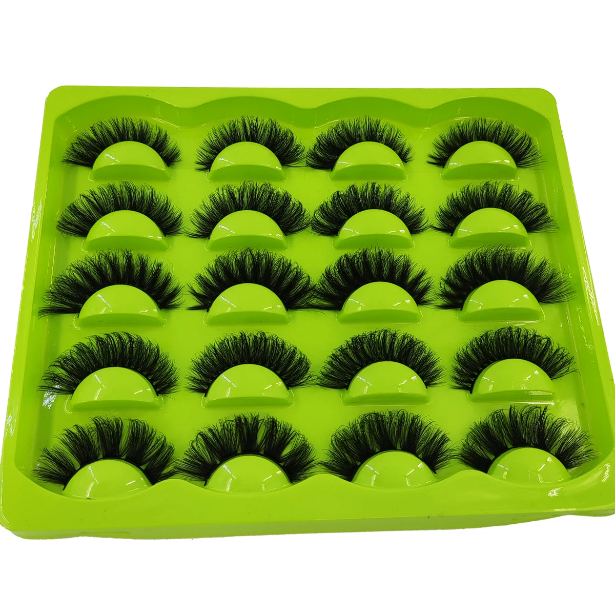 رموش صناعية 10 أزواج رموش بالمنك الاصطناعية ذات الطراز المختلط رموش طبيعية طويلة للعطلات