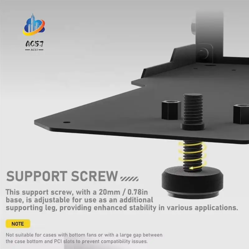 

AC57-вертикальный монтажный кронштейн для графического процессора с PCI-E 4.0 X16, комплект поддержки видеокарты, угол 90 градусов, прямой угол