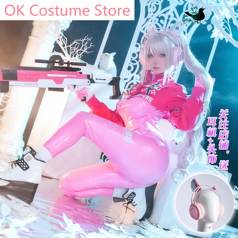 Anime!Game NIKKE The Goddess Of Victory Alice Jumpsuits Lovely Uniform Cosplay Costume Halloween Party Outfit Women S-XXL