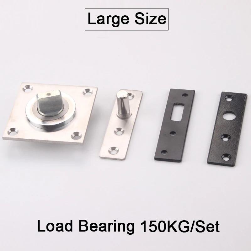 Brand New 1Set Heavy Door Pivot Hinges 360° Rotary Invisible Hidden Door Hinges Install Up and Down Loading 70~150KG