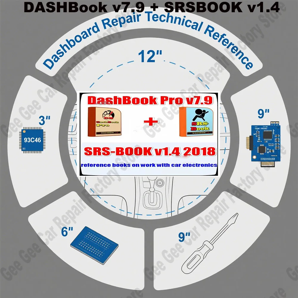 Nova manutenção obd2 scanner DASHBook v7.9 + SRSBOOK v1.4 completo com desmontagem de remoção de chave - DASH / SRS BOOK ótimo iniciante
