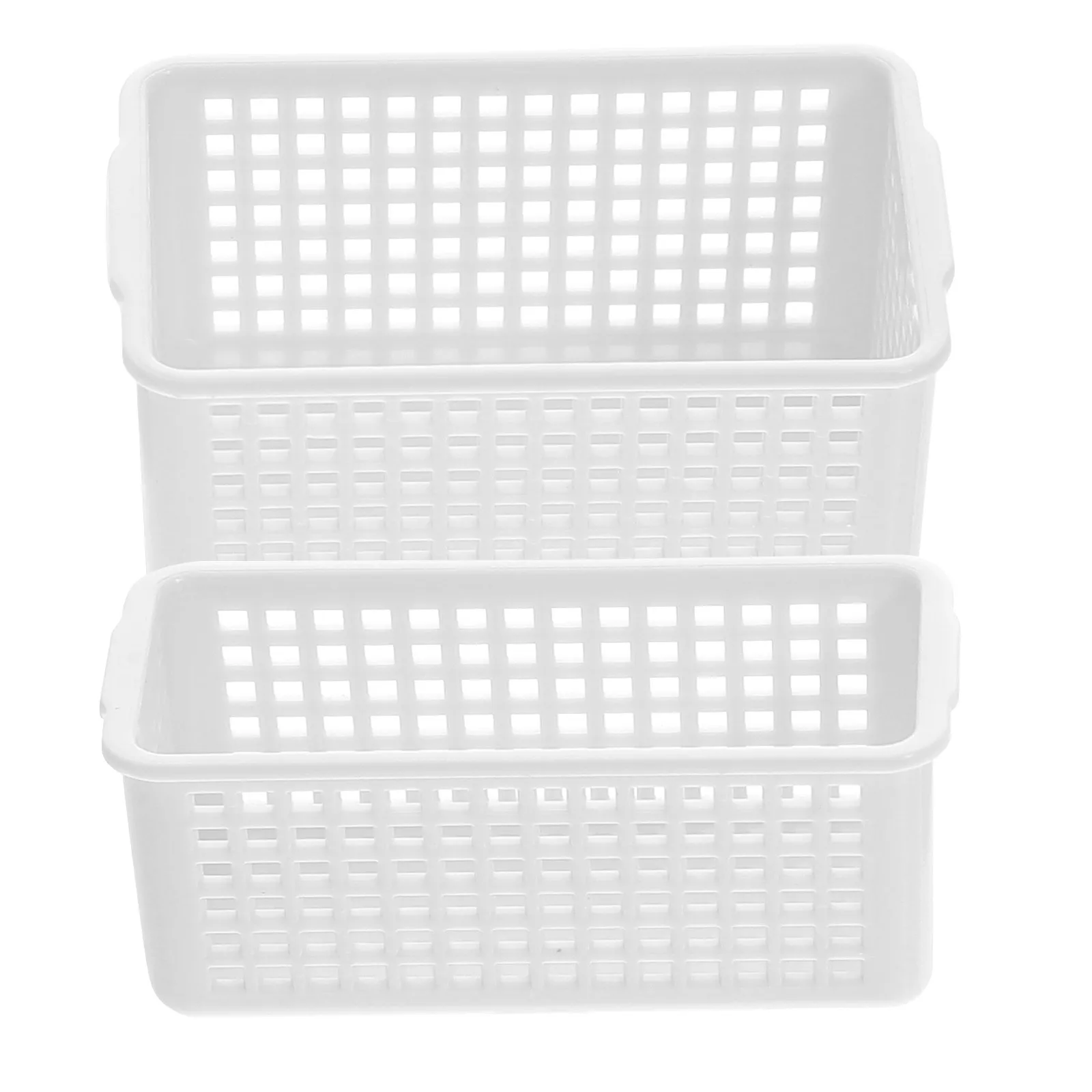 

2Pcs Mini Storage Basket Premium ABS Material Lightweight Mini House Accessories Educational Layout Prop Creative Kids DIY