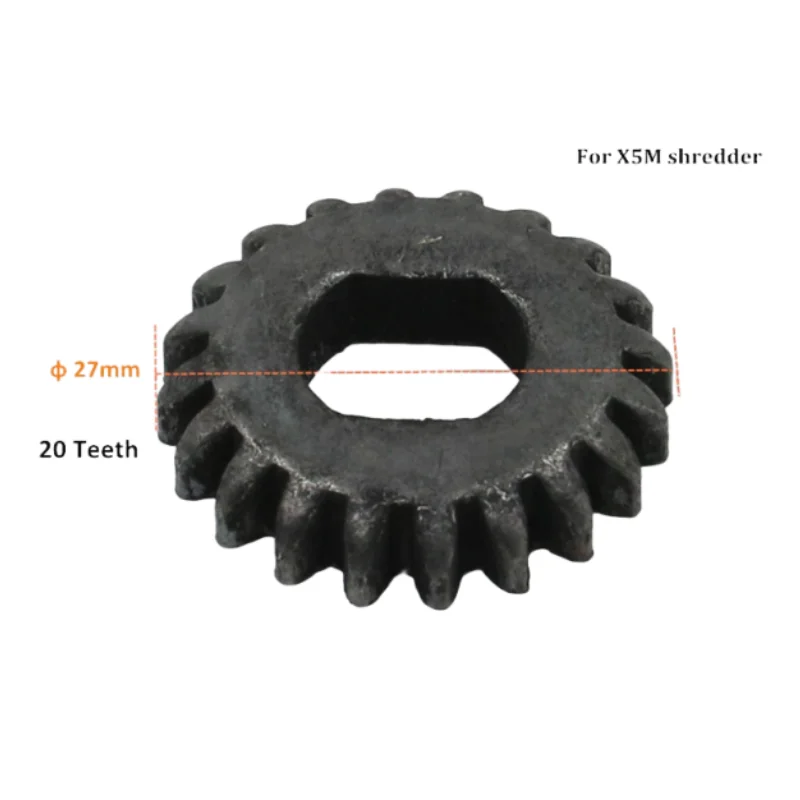 Apply X5M Cutter Gear For Shredder X6M Synchronous Gear 20 Teeth 20T Iron Gear