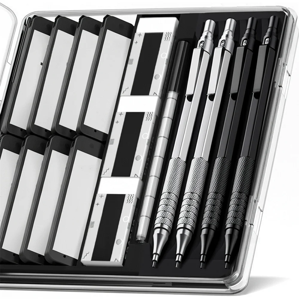 High Quality Metal Mechanical Pencil Professional Drawing Drafting Instrument Low Gravity Precise Writing Stationery