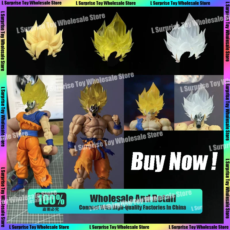 

[Hot-New] Dragon Ball SHF Super Saiyan SSJ Son Goku Toriyama Akira Face Heads Accessories Headsculpt Anime Action Figure Toys