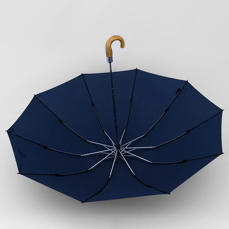 Automatic Golf Umbrella Windproof Strong Upside Down Umbrella Folding Outdoor Garden Parasol Reverse Big Umbrella Men 10K