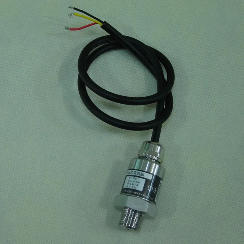 Pressure Sensor, Variable Frequency Water Pump,Three-wire Waterproof Lead Output, Range 0-1Mpa