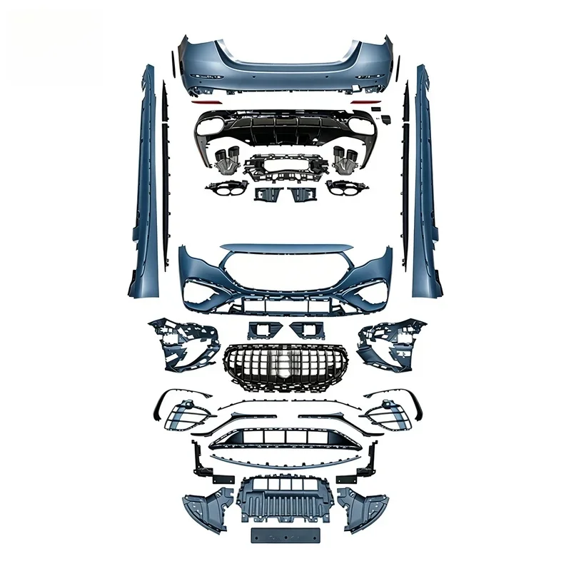 Heavy Duty Front Bumper Rear Diffuser Side Skirts Body Kit Sport Style Universal Fit Car Auto Exterior Guard