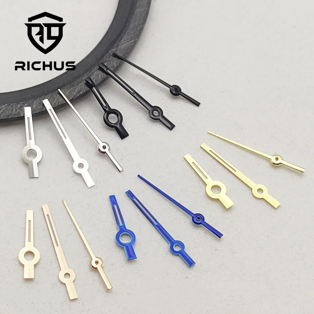 RICHUS NH05 стрелки серебро/черный/синий/золото/розовое золото стрелки часов зеленые светящиеся подходят NH05 NH06 механизм аксессуары для часов