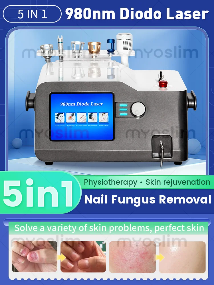 

Новый 5в1 980 нм лазерный диод для удаления ногтей грибок физиотерапия уход за кожей 980 нм диодный лазер паутинные вены машина для удаления сосудов