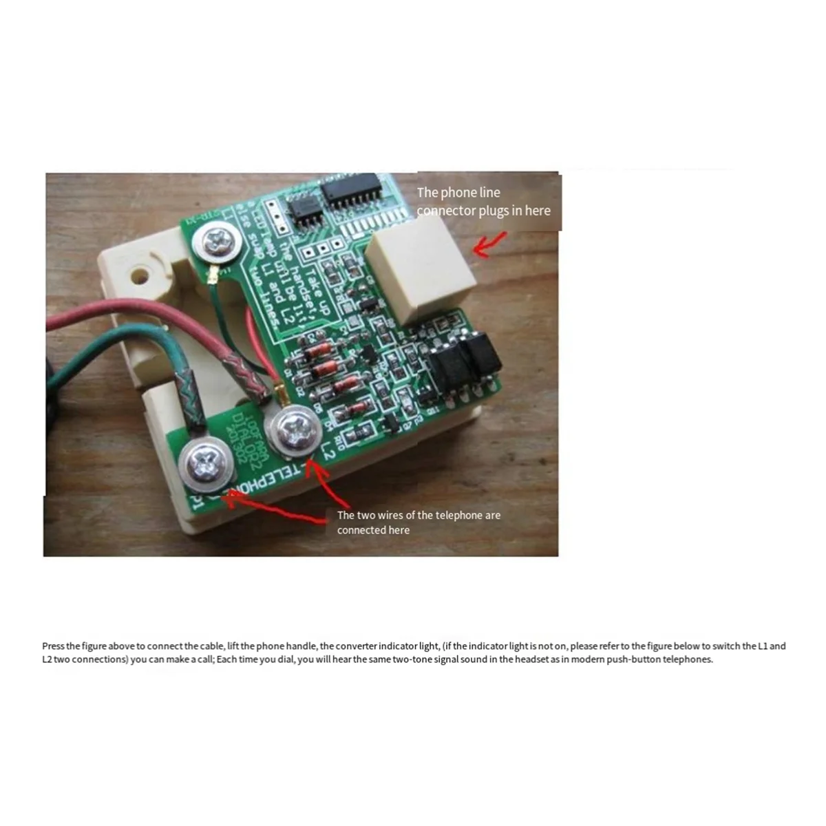 SMIEA Pulse to Dual Tone Converter Dial Phone Multi-Frequency Sound DMF Converter Old Phone Pulse Signal