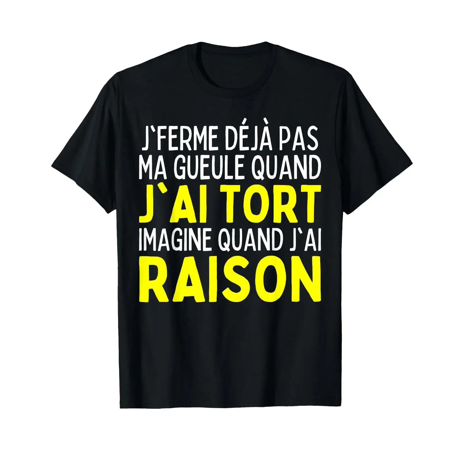 Je Ferme Jamais Ma Gueule Man Railer Humor Woman Railing T Shirt vintage Washed graphic Slightly fashion Comfortable Stretched
