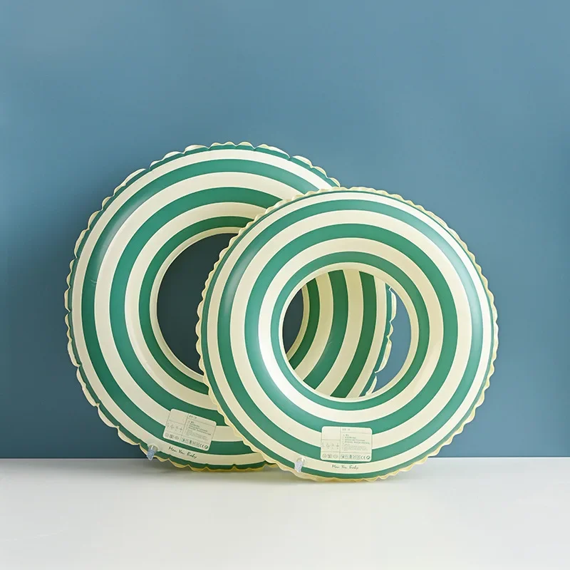 

Manufacturers Wholesale High Quality Summer Thickened Children Striped Adult Inflatable Swimming Ring