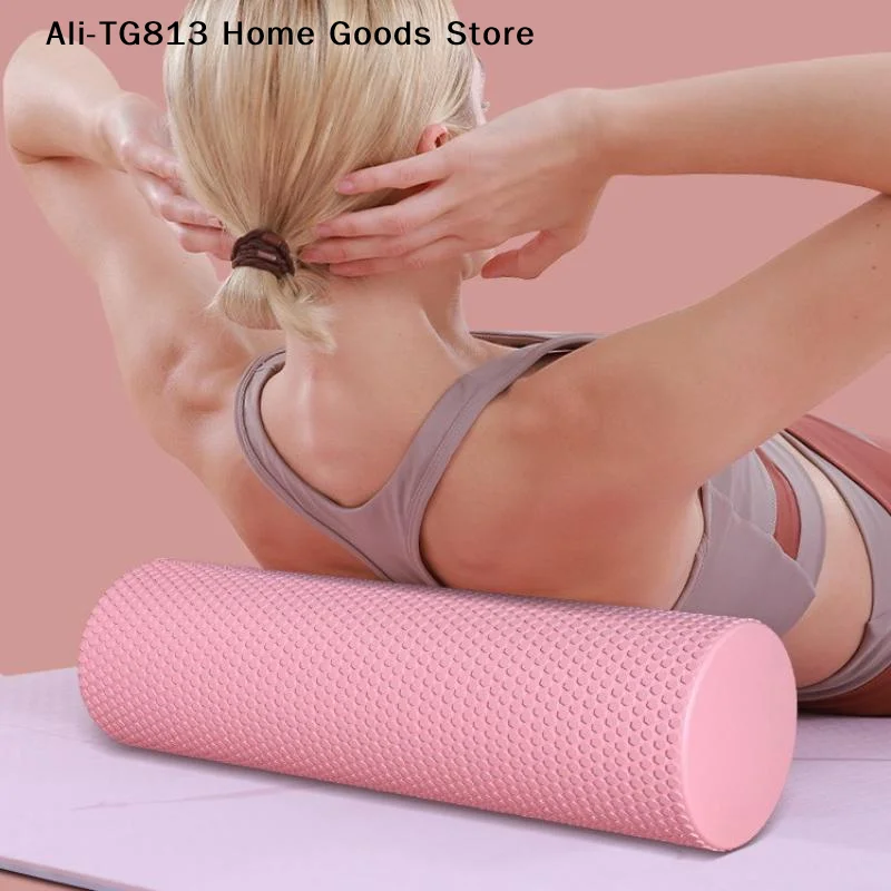 [TG813]Yoga Roller Round EVA Foam Cylinder Roller For Pilates Exercise Enhanced Home Workouts Diameter 10cm Length 30cm