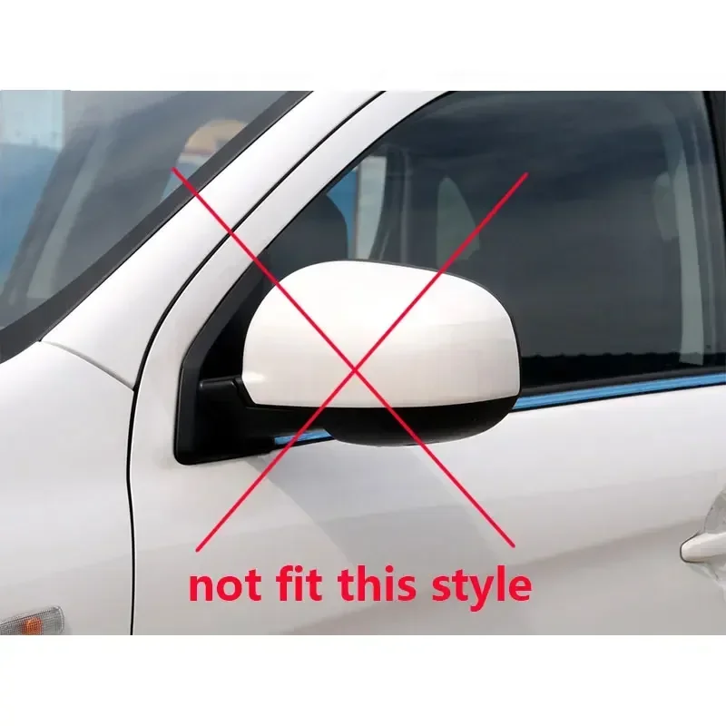 For Mitsubishi Outlander 2013-2018 Outside Rearview Mirror Cover Lid Wing Door Shell Cap Housing