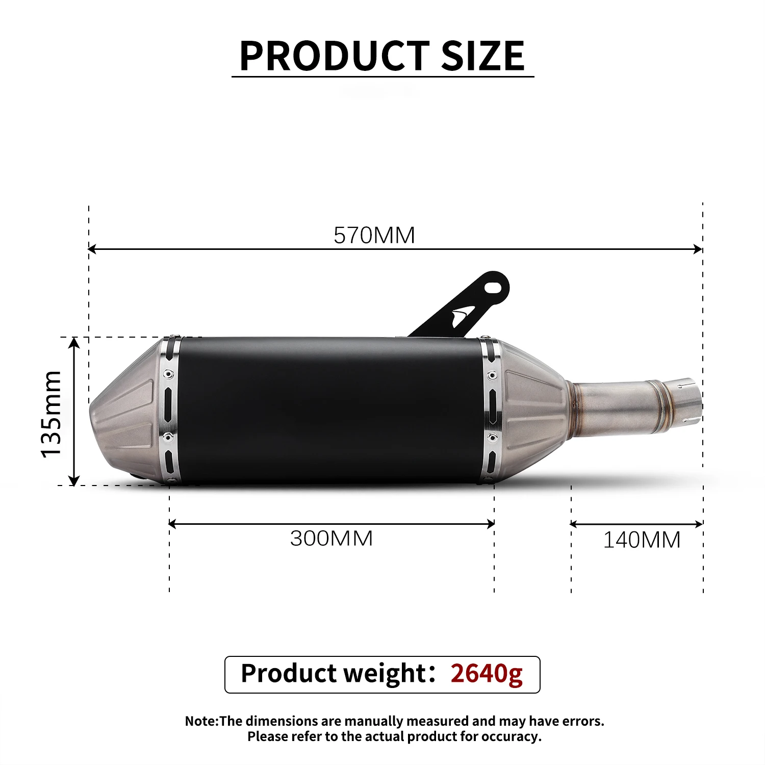For CFMT 450MT IBEX450 2024-2025 Motorcycle exhaust system is suitable with the original position connected DB Killer