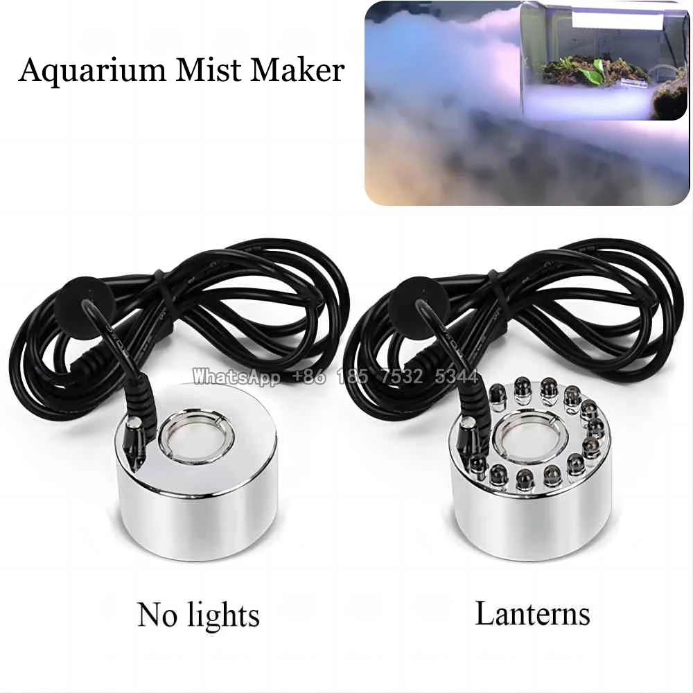 Free shippMist Maker Fogger Small Ultrasonic Fog Machine Alloy for Landscaping Halloween Decorations Humidification Fountain 1Pc