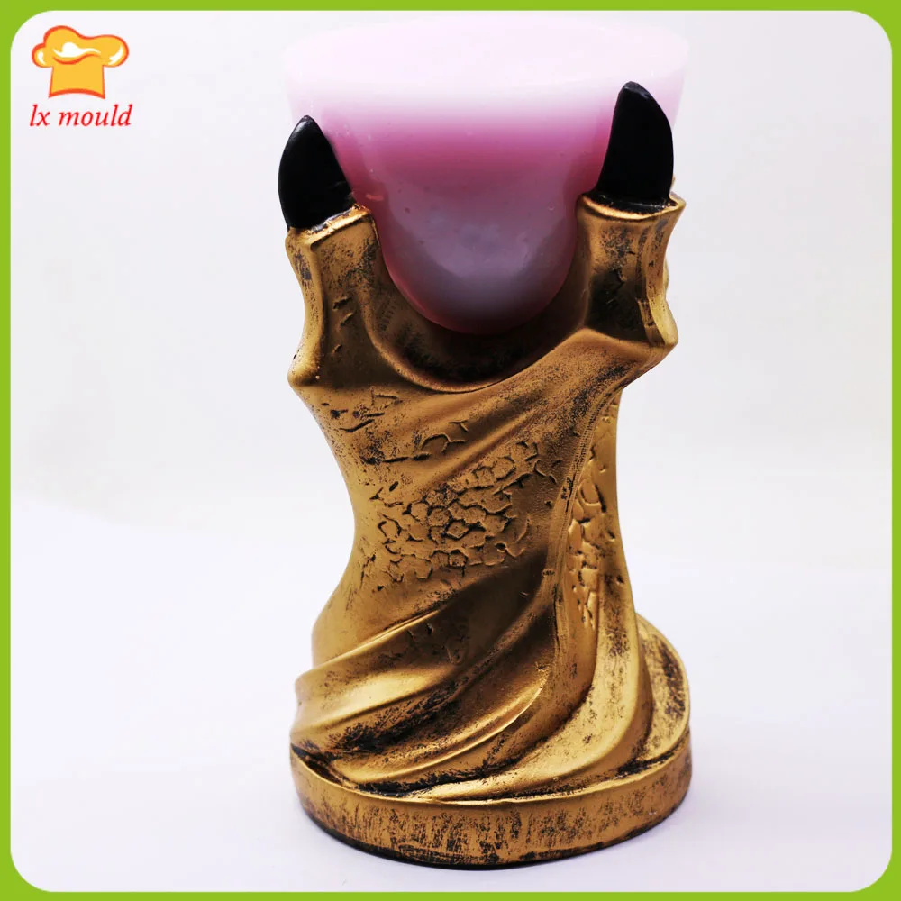 LXYY New 3D Dragon Claw Candle Silicone Mold Right Game Personality Decoration Silicone Tool