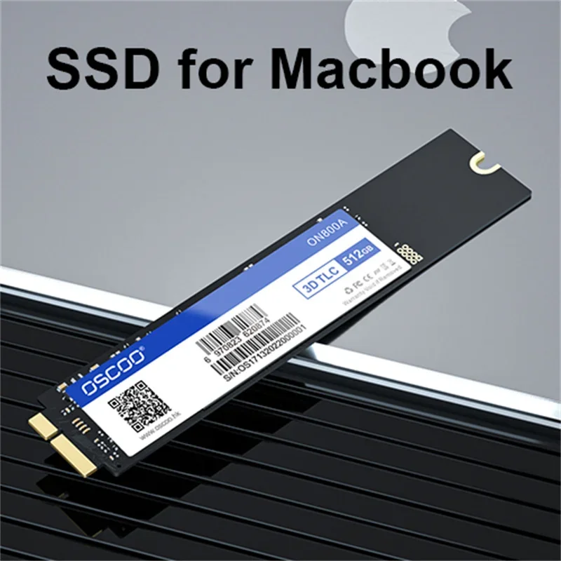 Imagem -03 - Oscoo-ssd Disco Rígido para Macbook Air Sata Original 256gb 512gb 1tb A1369 A1370 2010 2011 Emc2393 Emc2471