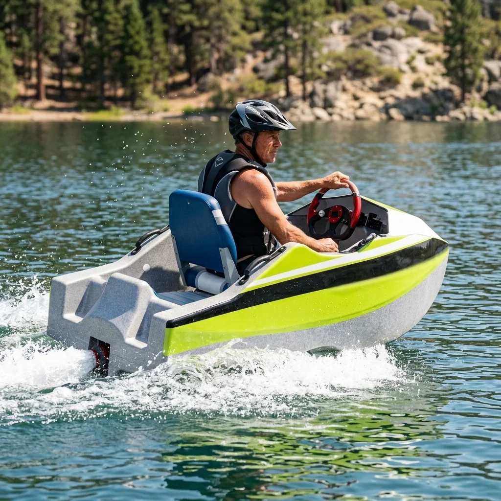 Customizable On-Trend Lithium Battery Powered Jet Ski Boat Unique Transformative Water Entertainment Go Karting 2 Stroke