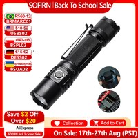 Sofirn SP35T 3800lm Tactical 21700 Flashlight Powerful LED Light USB C Rechargeable Torch with Dual Switch Power Indicator ATR