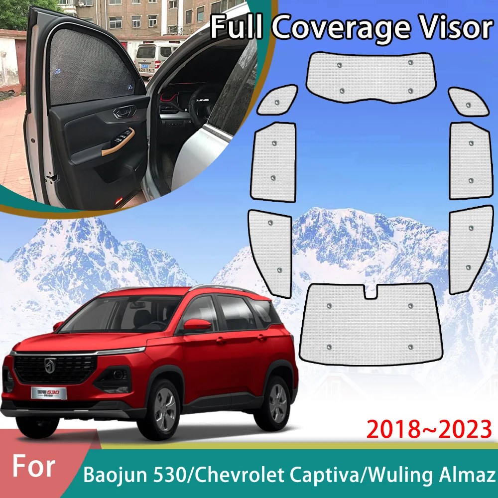 Car Sunshade For Baojun 530 Chevrolet Captiva Wuling Almaz 2018 2019 2020 2021 2022 2023 Auto Accessories Sun Protection Parasol