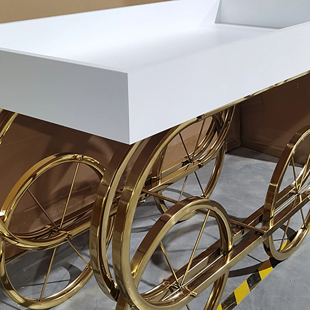 Nieuwe Aankomst Metalen Candybar Kar Voor Bruiloft Verjaardagsevenementen Decoratie Acryl Snoepwagen